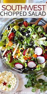 Black Bean Taco Salad With Lime Vinaigrette Southwestern Salad With Corn And Black Beans Recipe Mexican Salad Recipes Corn Recipes Southwestern Salad