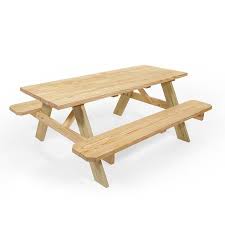 72 In Brown Southern Yellow Pine Rectangle Picnic Table Lowes Com In 2020 Picnic Table Folding Picnic Table Southern Yellow Pine