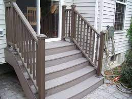 Composite Deck Stairs Cost 2019 Deck Ideas Patio Stairs Deck Stairs Trex Stairs