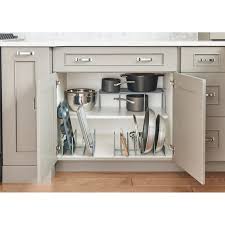 Org Metal Pot And Lid Organizer In Silver Bed Bath Beyond Kitchen Appliances Organization Diy Kitchen Storage Inside Kitchen Cabinets