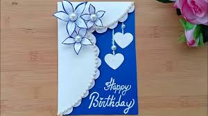 You would be the envy of all your card making friend for sure! Beautiful Handmade Birthday Card Birthday Card Idea Youtube