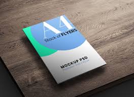 Free A4 Size Stack Of Flyers Mockup Psd Flyer Mockup Flyer Mockup Psd Flyer