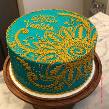 50 Henna Cake Design Cake Idea October 2019 In 2020 Henna Cake Designs Henna Cake Cool Cake Designs