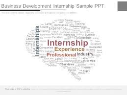 It is something simple that helps the audience connect with the topic. Business Development Internship Sample Ppt Template Presentation Sample Of Ppt Presentation Presentation Background Images