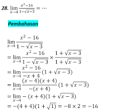 Maybe you would like to learn more about one of these? Soal Dan Pembahasan Limit Fungsi Aljabar Terlengkap Soalskul