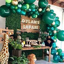 Check out our jungle theme balloon selection for the very best in unique or custom, handmade pieces from our balloons shops. Nogjks Jungle Theme Party Summer Tropical Party Balloon Bow Garland 169 White Balloons Green Gold Helium Balloons Tropical Palm Leaves For Birthdays Baby Showers Christmas Decoration Amazon De Toys Games