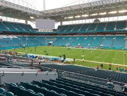 hard rock stadium view from club level 243 vivid seats