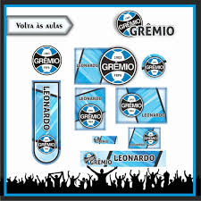 Arquivo Corte Kit Etiqueta Escolar Time Grêmio 15746 - Topo de Bolo Para  Imprimir