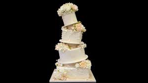Make it more of a leaning cake by changing how you place the lid. Topsy Turvy Ruffled Wedding Cake Youtube