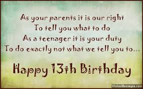 Discover and share happy 13th birthday granddaughter quotes. 13th Birthday Poems And Quotes Quotesgram