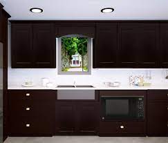 You can repaint your old kitchen cabinets become espresso colored. Weston Espresso Shaker Kitchen Cabinets Rta Cabinet Store