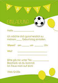 Kindergeburtstagskarten zum ausdrucken fußball : Einladungskarten Kindergeburtstag Fussball Kostenlos Kribbelbunt