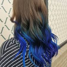 And we have to admit, we're definitely a fan of this gorgeous look. Blue Ombre Hair Color Light And Dark Shades 2017