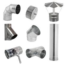Galvanised Steel Pipe Chimney Elbows Duct Cowl Tube Bracket ...