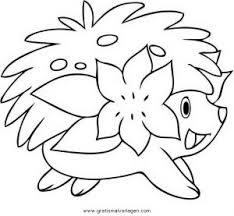 Pokemon Shaymin Shaimin 2 Gratis Malvorlage In Comic Trickfilmfiguren Pokemon Ausmalen