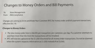Cash must be used to purchase money orders from the walmart money center. Walmart Moneycenter Changes 1 000 Money Order Requires Id Verification Bill Pay Limited To 8 000 Per 30 Days Doctor Of Credit