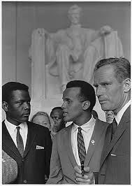 Biografia De Martin Luther King Wikipedia File Poitier Belafonte Heston Civil Rights March 1963 Jpg Wikipedia The Free African American History Civil Rights March American History