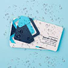 Your waterproof business cards won't give up under the rain even under the water. Business Cards Waterproof Astuae