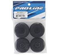 Pro-Line SCX24 1.0" Maxxis Trepador Pre-Mounted Tires (63.5mm OD) (Soft)  w/Holcomb Wheels (Black) (4)