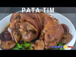 Pata Tim Is A Delicious Pork Stew With Mushroom And Bok Choy It Has A Mild Sweet Sauce And Is P Pizza Sauce Homemade Philippine Cuisine Orange Recipes Dessert