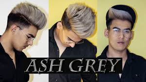 Ash grey long hair men : How To Ash Grey Hair For Men Hair Transformation Black To Ash Grey Vlog 01 Aniket Beniwal Youtube