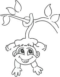 Gallery For Hanging Monkey Drawing Hanging Monkey Drawing Monkey Drawing Cartoon Monkey Drawing