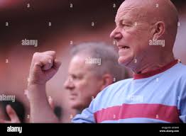 Fans celebrates in the stands hi-res stock photography and images