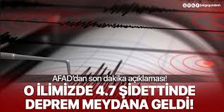 Elazığ'da saat 6.41'de 4.3 büyüklüğünde deprem yaşandı. Son Dakika Afad Acikladi Van Tusba Da 4 7 Buyuklugunde Deprem Meydana Geldi