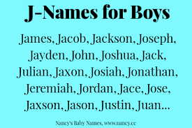 J Names For Baby Boys Boy Names With J Trendy Baby Boy Names J Baby Girl Names