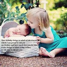 Birthday Quotes For Sister From Younger Brother New Baby Photos New Baby Products Happy Birthday Little Brother