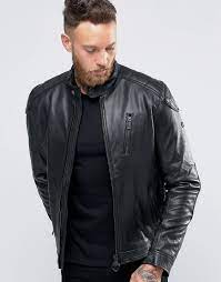 Image 1 Of Barbour Leather Biker Jacket Leather Jacket Men Biker Jacket Leather Biker Jacket