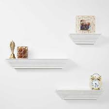 If you are looking forward to decorating your house with photo frames or trophies or you want a place to put all your collection. Traditional White Floating Shelf Set Of 3 Kirklands