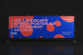 Download Landscape Psd Street Poster Mockup Psd Mock Up Templates Pixeden