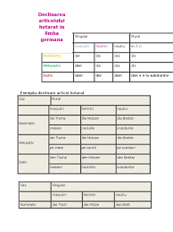 El arata in ce masura substantivul respectiv adjectvul este cunoscut vorbitorilor. Articolele In Germana Pdf