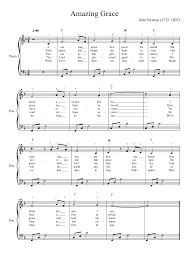 Amazing grace, how sweet the sound, that saved a wretch like me. Amazing Grace Easy Piano Sheet Music For Piano Solo Musescore Com