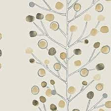 Scion Berry Tree Cream Storm Hessian Wallpaper 40% Off | Samples