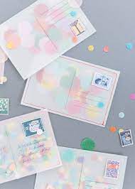 Diy Confetti Postcard The House That Lars Built Diy Postcard Postcards Diy Diy Confetti