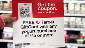 Here are a few other caveats of the gift card sale offer covers reloading of previously purchased target gift cards and offers for electronic or mobile purchases, rebate cards and free eligible activity discount cards. Free 5 Gift Card With 15 Yogurt Purchase At Target Stock Up This Week Free Stuff Finder