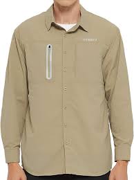 #1 craghoppers men's kiwi classic long sleeve shirt Buy Demozu Men S Upf 50 Sun Protection Hiking Shirt Long Sleeve Spf Water Resistant Fishing Outdoor Shirt Online In Indonesia B08gx78kvk