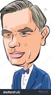 Vectorel Caricature Portrait Willis Lamb Stock Vector (Royalty Free)  1603449268