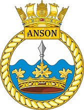 She is the eighth ship to bear the name. British Navy Hms Anson S123 Emblem Crest Vector Image