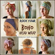 How To Tie A Boho Bohemian Head Wrap Band Turban Style Boho Head Wrap Headbands For Short Hair Hair Scarf Styles