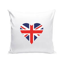 Nummernschild england dogge flagge ein geschenk als. Dekokissen Herz England Flagge