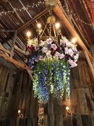 Rustic Barn Wedding Flower Chandelier Hanging Flowers Flowers Hanging In A Barn Reception Flowers Flower Chandelier Barn Wedding Flowers Wedding Chandelier