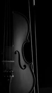 Dark Pic Music Wallpaper Violin Art Black And White Wallpaper