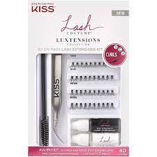 Home pro diy eyelashes extension kit 1 this kit is available for personal diy eyelashes at home with one whole set to meet all needs.including: Kiss Lash Couture Luxtensions 3d Diy Faux Lash Extension Kit Ulta Beauty