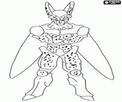 Dragon ball z cell coloring pages. Cell A Dragonball Character Coloring Page Printable Game