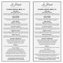 Funeral MENU - La Strada Italian Restaurant