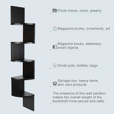 Voir plus d'idées sur le thème etagere murale angle, etagere angle etagere murale angle idées de décor parement mural idées de meubles décoration intérieure into the wood mobilier de salon déco intérieure diy maison. Laizere 5 Layers Etagere D Angle Etagere Murale Etagere De Chambre A Coucher Noir Cdiscount Maison