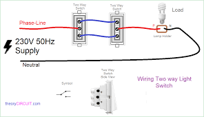 Two way switch lighting circuit diagrams. Two Way Light Switch Connection